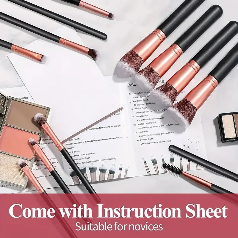 Professional 16Pcs Makeup Brushes Set
